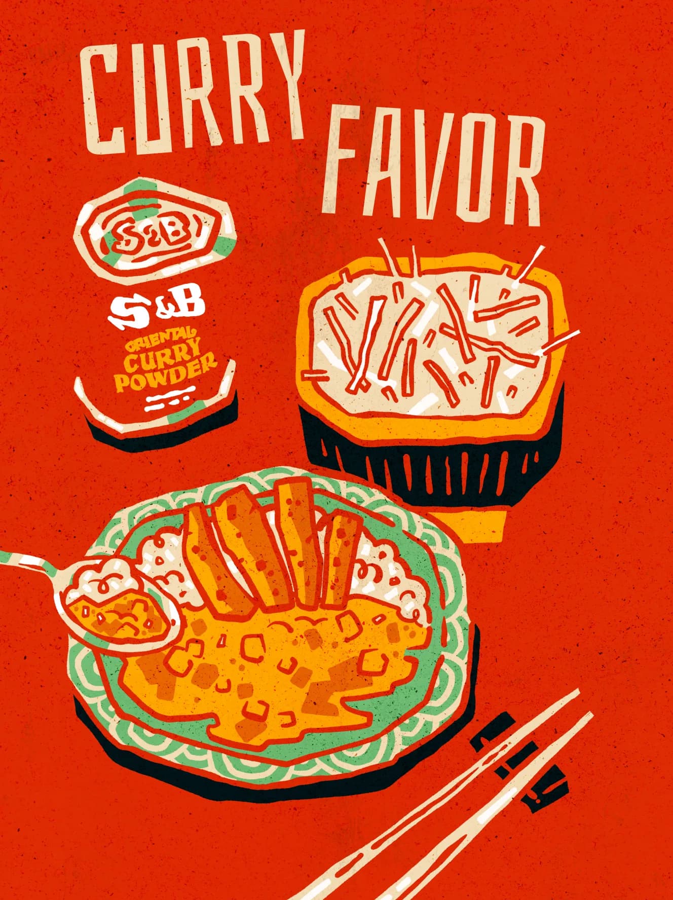 Curry Favor concert poster