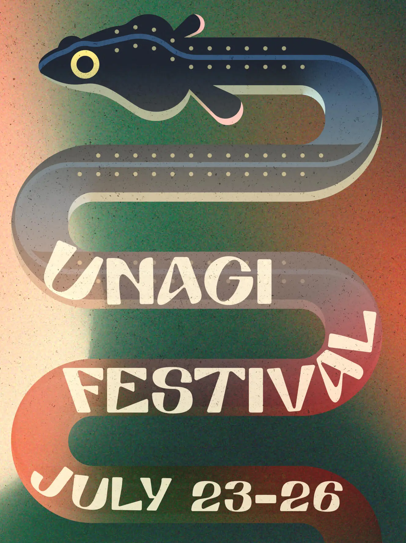 Unagi Festival concert poster