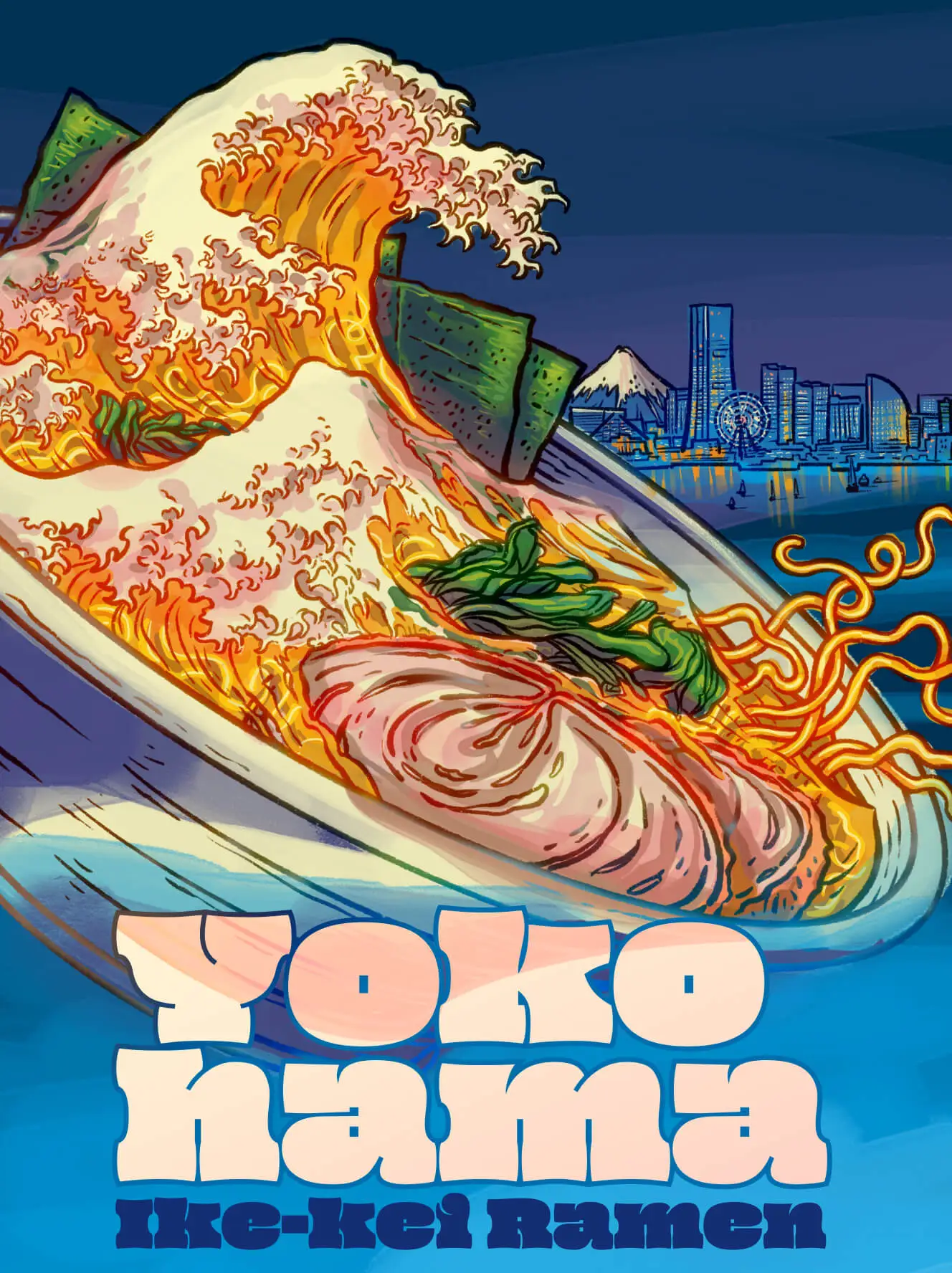 Yokohama Ie-kei Ramen concert poster
